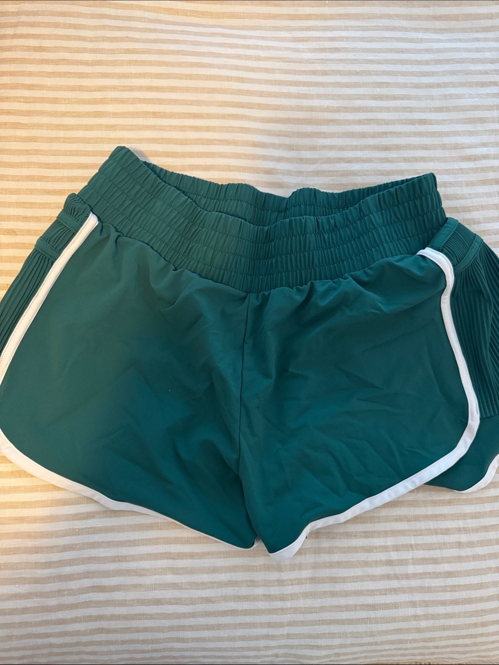 Target Women's Teal Athletic Shorts with White Trim